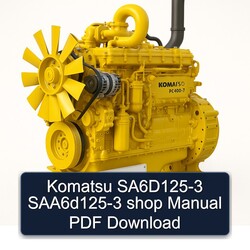 Komatsu PC400 7 Sa6d125-3 Saa6d125-3 Shop Service Repair Workshop Manual PDF
