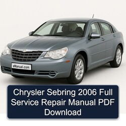 2006 Chrysler Sebring Service Repair Workshop Manual PDF
