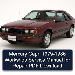 1979-1986 Mercury Capri Service Repair Workshop Manual PDF