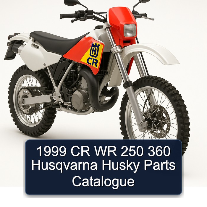 1999 Husqvarna CR Models WR 250 360 Husky Parts Catalog PDF