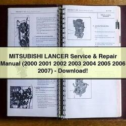 2000-2007 Dodge Lancer Mitsubushi Service Repair Workshop Manual PDF