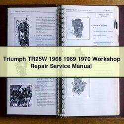 1968-1970 Triumph TR25W Service Repair Workshop Manual PDF