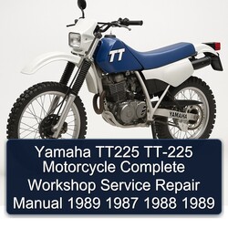 1987-1989 Yamaha TT Models TT225 TT-225 Motorcycle Service Repair Workshop Manual PDF