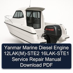 Yanmar Marine Diesel Engine 12lak(m)-ste2 16LAK-STE1 Service Repair Workshop Manual PDF
