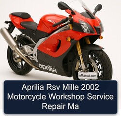 2002 Aprilia RSV Models Mille Motorcycle Ma Service Repair Workshop Manual PDF