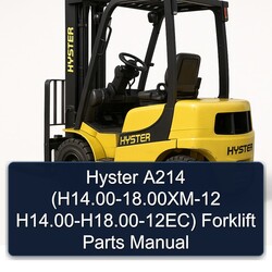 2000-2018 Hyster A214 (h14. .00xm-12 H14.00-h18.00-12ec) Forklift Parts Catalog PDF