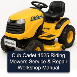 Cub Cadet 1525 Riding Mowers Service Repair Workshop Manual PDF