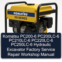 Komatsu PC200-6 Pc200lc-6 Pc210lc-6 Pc220lc-6 Pc250lc-6 Hydraulic Excavator Service Repair Workshop Manual PDF