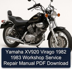 1982-1983 Yamaha Virago XV920 Service Repair Workshop Manual PDF
