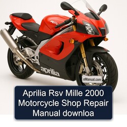 2000 Aprilia RSV Models Mille Motorcycle Shop Downloa Service Repair Workshop Manual PDF