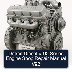 Detroit Diesel 92 Series V- Engine Shop V92 Service Repair Workshop Manual PDF