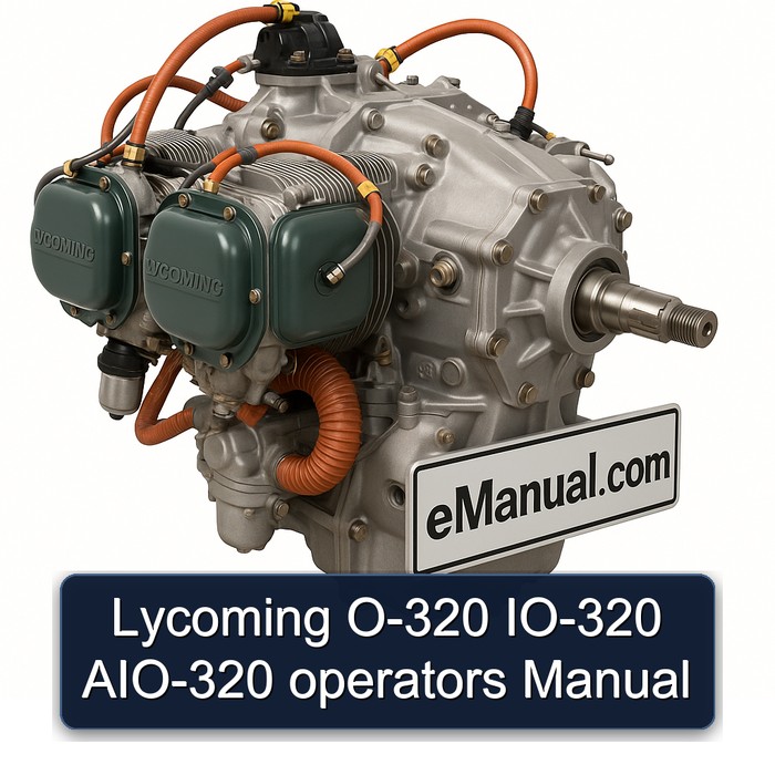 Lycoming O 320 Series O-320 IO-320 AIO-320 Operators Operator's Manual PDF
