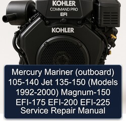 1992-2000 Mercury Mariner (OUTBOARD) 105-140 Jet 135-150 (models - ) Magnum-150 EFI-175 EFI-200 EFI-225 Service Repair Workshop Manual PDF