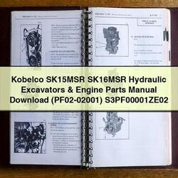 Kobelco SK15MSR SK16MSR Hydraulic Excavators Engine Parts (PF02-02001) S3pf00001ze02 Catalog PDF