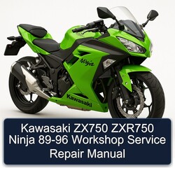 Kawasaki 89-96 Ninja ZX750 ZXR750 Service Repair Workshop Manual PDF