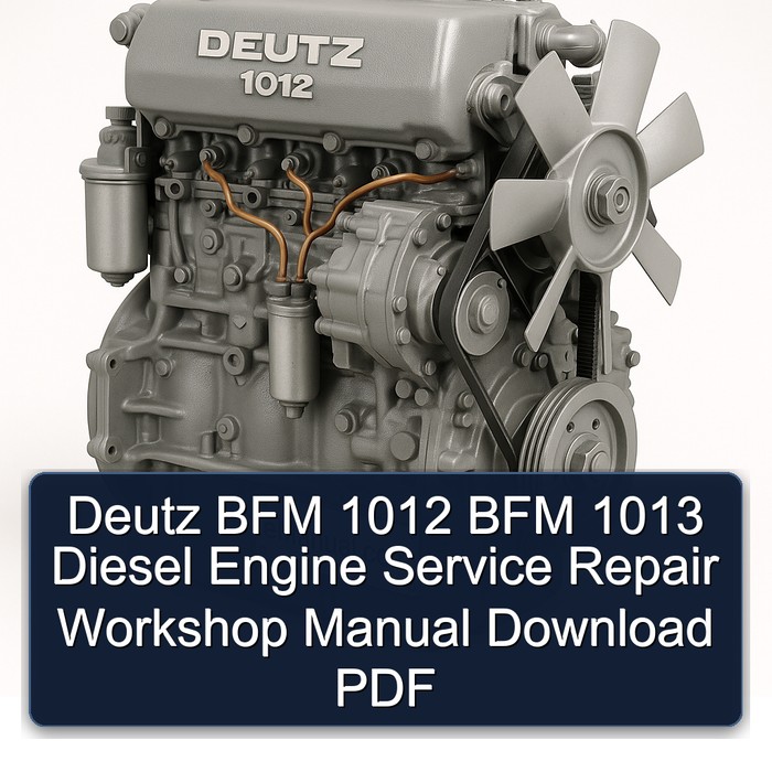 Deutz 1012 BFM 1013 Diesel Engine Service Repair Workshop Manual PDF