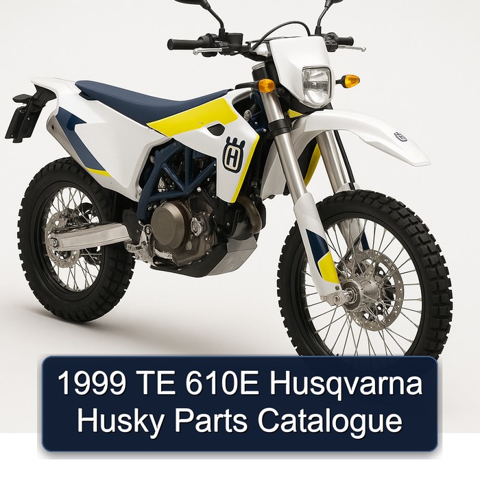 1999 Husqvarna TE Models 610E Husky Parts Catalog PDF