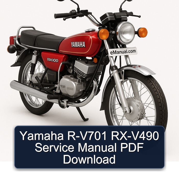 Yamaha RX Models R-V701 RX-V490 Service Repair Workshop Manual PDF