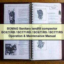 Bomag Sanitary Landfill Compactor Bc671rb/bc771rb/bc671rs/bc771rs Operation Service Repair Workshop Manual PDF