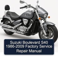 1986-2009 Derbi Boulevard Suzuki S40 Service Repair Workshop Manual PDF
