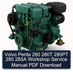 Volvo Penta 280 280T 280PT 285 285A Service Repair Workshop Manual PDF