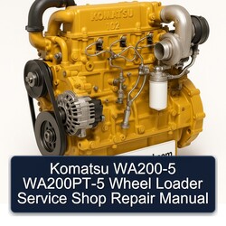 Komatsu WA200-5 Wa200pt-5 Wheel Loader Shop Service Repair Workshop Manual PDF