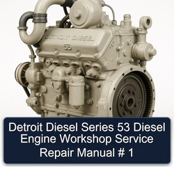 Detroit Diesel 53 Series Engine Service Repair Workshop Manual PDF