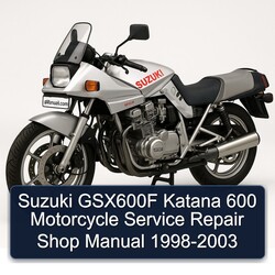 1998-2003 Suzuki Katana Models GSX600F 600 Motorcycle Shop Service Repair Workshop Manual PDF