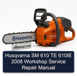 2008 Husqvarna SM 610 TE 610IE Service Repair Workshop Manual PDF
