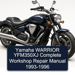 1993-1996 Yamaha Warrior YFM350XJ Service Repair Workshop Manual PDF