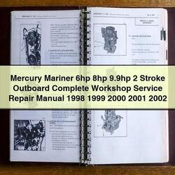 1998-2002 Mercury Mariner 6HP 8HP 9.9hp 2 Stroke Outboard Service Repair Workshop Manual PDF