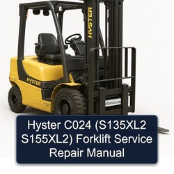 Hyster C024 (s135xl2 S155xl2) Forklift S135XL2 S155XL2 Service Repair Workshop Manual PDF