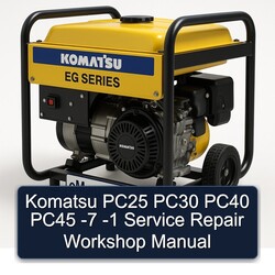 Komatsu PC25 PC30 PC40 PC45 -7 -1 Service Repair Workshop Manual PDF