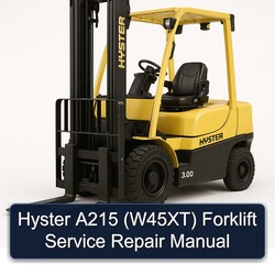 Hyster A215 (W45XT) Forklift Service Repair Workshop Manual PDF
