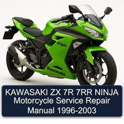 1996-2003 Kawasaki Ninja ZX 7R 7RR Motorcycle Service Repair Workshop Manual PDF