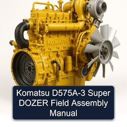 Komatsu D575A-3 Super Dozer Field Assembly Service Repair Workshop Manual PDF