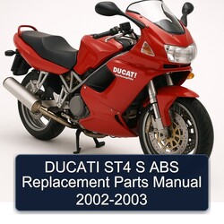 2002-2003 Ducati Sporttouring / ST Models ST4 S ABS Replacement Parts Catalog PDF