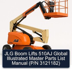 JLG Boom Lifts 510AJ Global Illustrated Master (p/n 3121182) Parts Catalog PDF