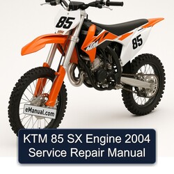 2004 KTM 85 SX Engine Service Repair Workshop Manual PDF