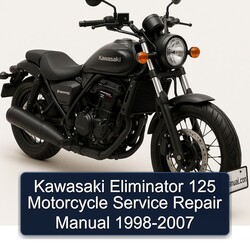1998-2007 Kawasaki Eliminator 125 Motorcycle Service Repair Workshop Manual PDF