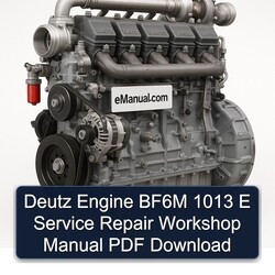 Deutz 1013 Engine BF6M E Service Repair Workshop Manual PDF
