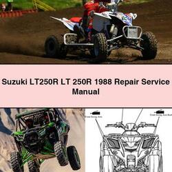 1988 Piaggio LT Suzuki LT250R 250R Service Repair Workshop Manual PDF
