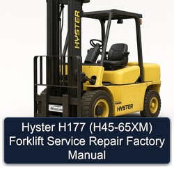 Hyster H177 (H45-65XM) Forklift Service Repair Workshop Manual PDF