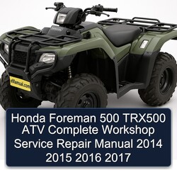 2014-2017 Honda Foreman 500 TRX500 ATV Service Repair Workshop Manual PDF