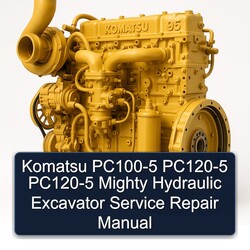 Komatsu PC100-5 PC120-5 Mighty Hydraulic Excavator Service Repair Workshop Manual PDF
