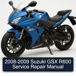 2008-2009 Suzuki GSX Series R600 Service Repair Workshop Manual PDF