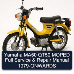 1979 Garelli Moped Yamaha MA50 QT50 -onwards Service Repair Workshop Manual PDF