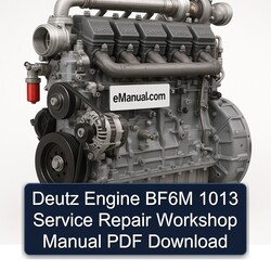 Deutz 1013 Engine BF6M Service Repair Workshop Manual PDF