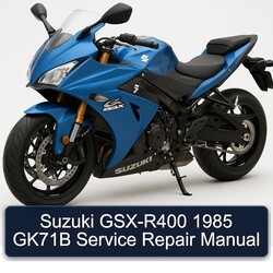 1985 Suzuki GSX Series GSX-R400 GK71B Service Repair Workshop Manual PDF