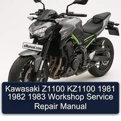 1981-1983 Kawasaki Z Series Z1100 KZ1100 Service Repair Workshop Manual PDF